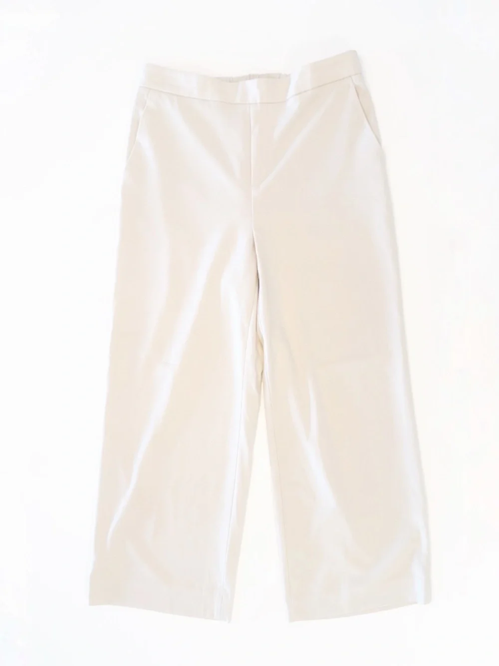 Banana Republic Hayden Pull-On Pants Size 14 Petite Cream
